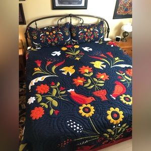 Plow & Hearth Ansley Cotton Quilt Set - Multi -